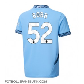 Manchester City Oscar Bobb #52 Replika Hemmatröja 2024-25 Kortärmad